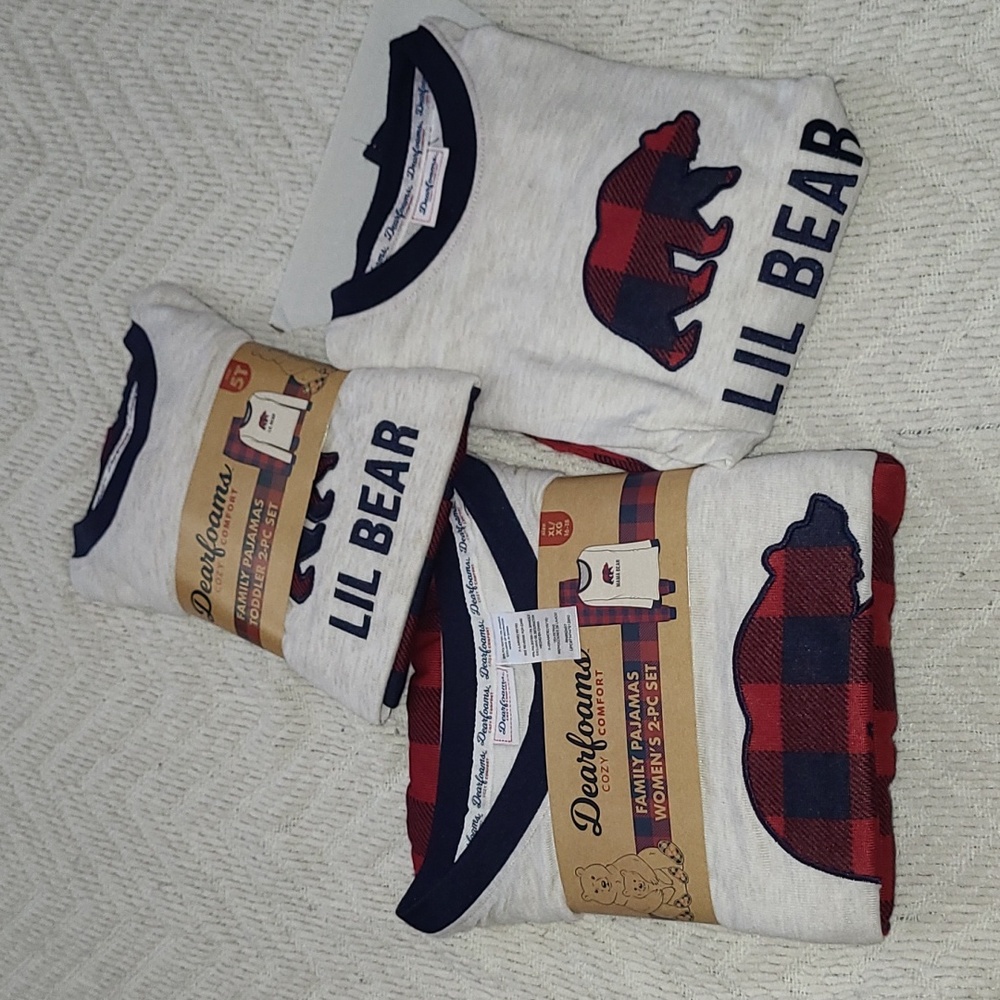 NWT Family Pj Set Lil Bear & Mama Bear